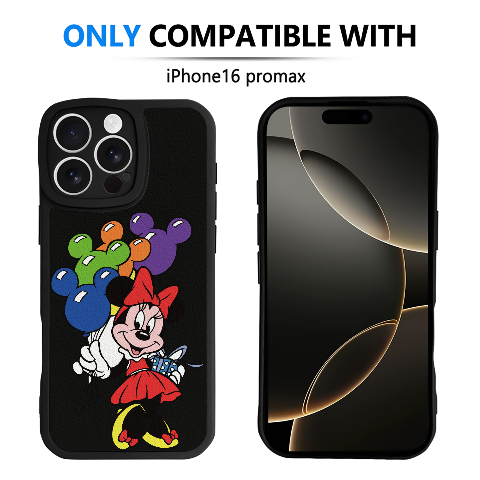 （画像用） ミッキーマウス Mickey Mouse 【iPhone 16シリーズ対応】シリコンスマホケース（レザー調） 材質：シリコン